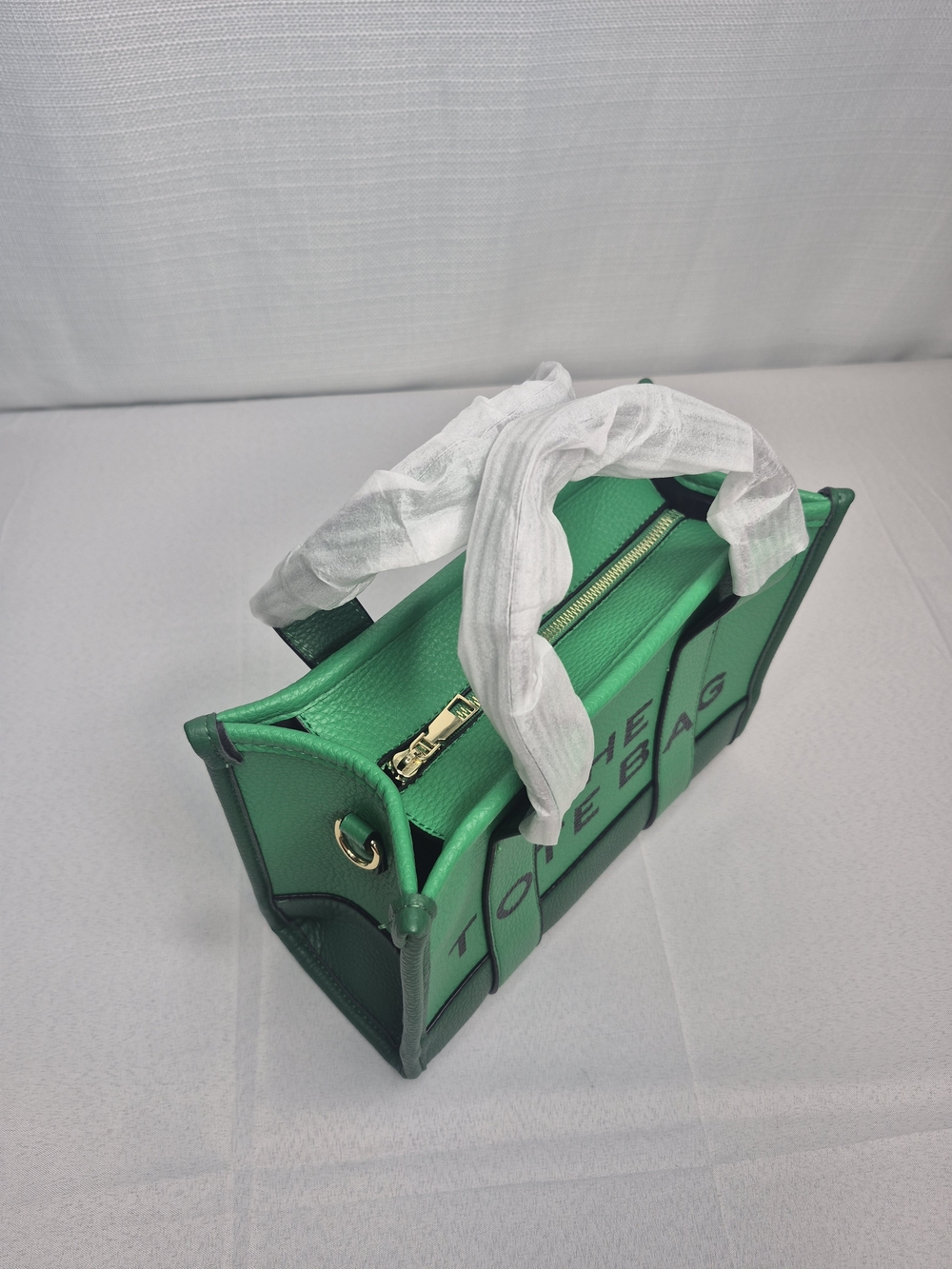 Fashion Green Structured Tote Bag NWOT - Picture 9 of 12